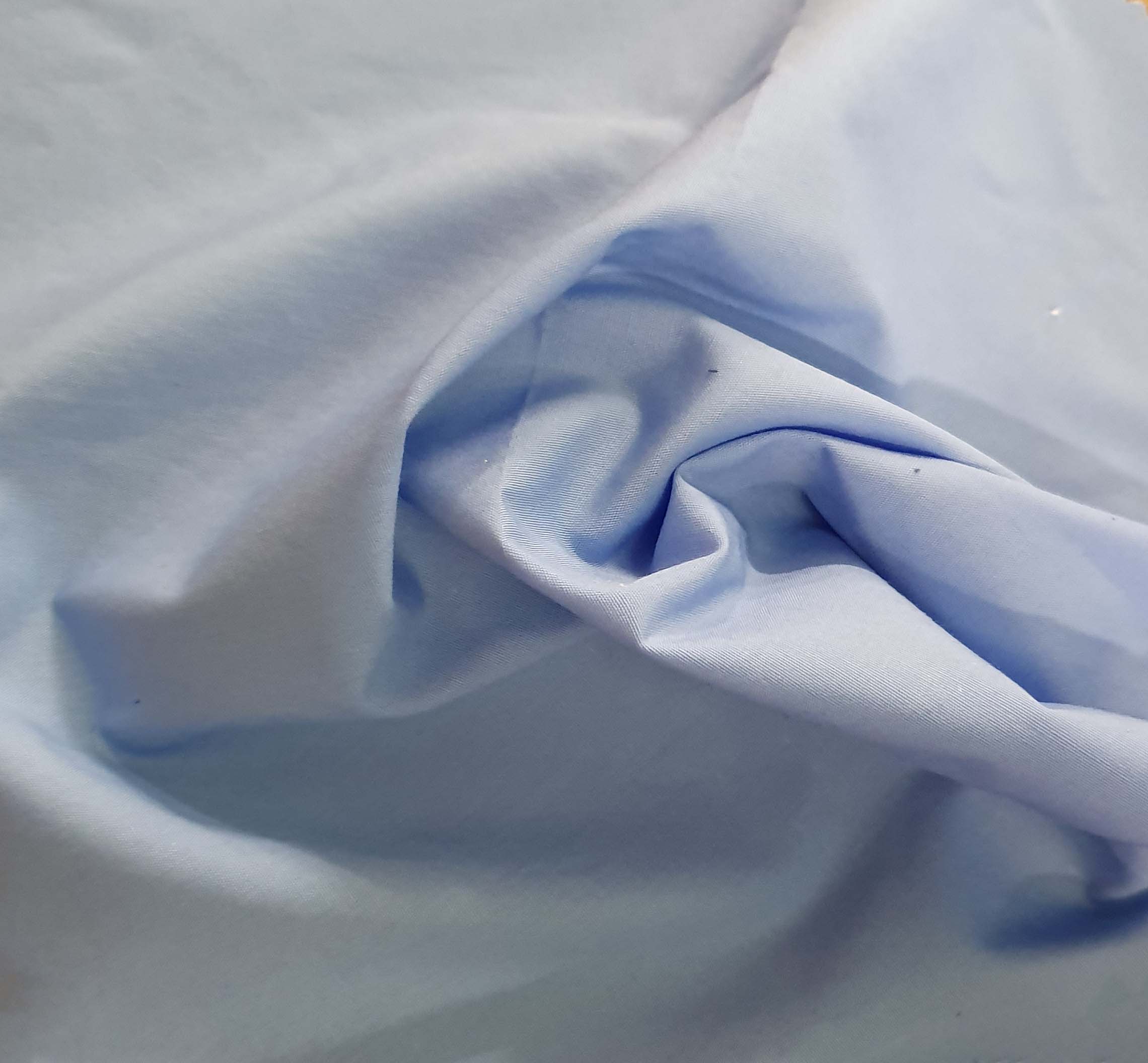 121gr/m2 COTTON POPLIN - MID BLUE (AZZURO)